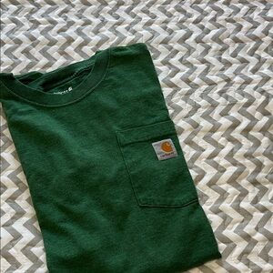Carhartt Forest Green Tee with Pocket